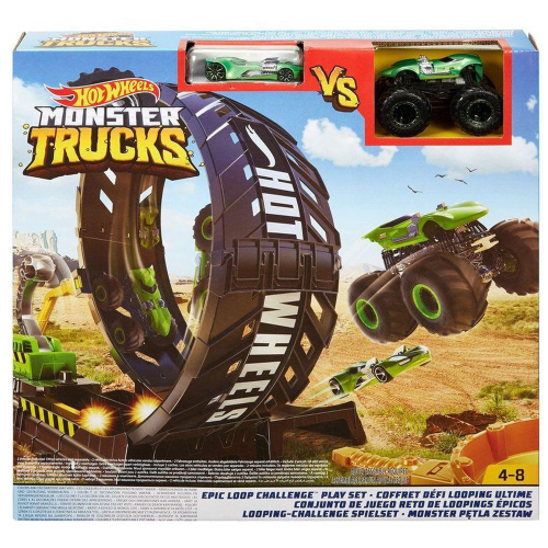 Pista Hot Wheels Looping Monster Truks - Mattel - Pistas