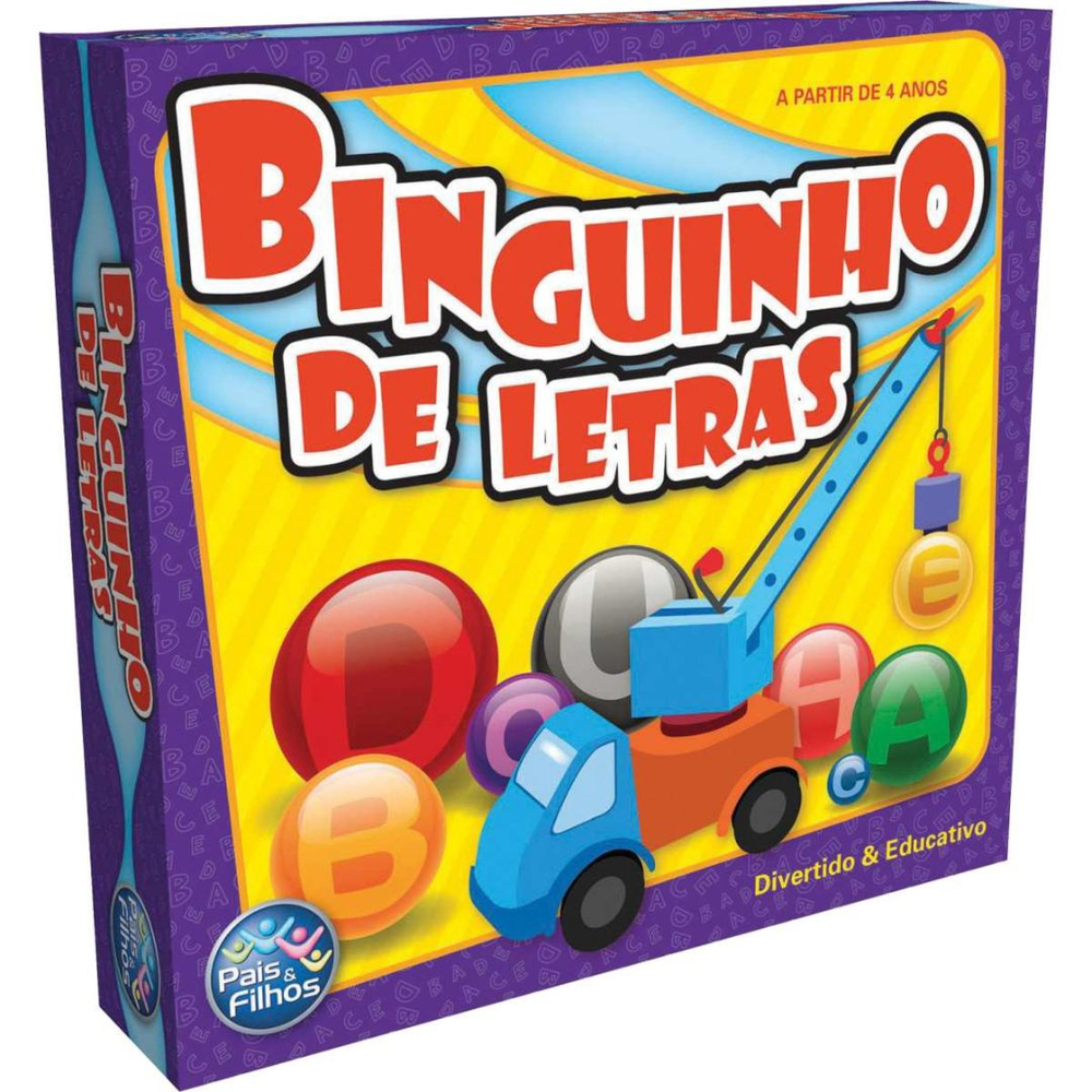 Jogo de Bingo Binguinho de Letras 4 Anos Pais E Filhos 