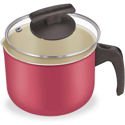 Leiteira Fortaleza 14cm com Tampa de Vidro Cereja - 137014 é boa?