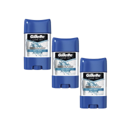Kit com 3 Desodorantes Gillette Clear Gel Cool Wave 82g Menor preço em Kit com 3 Desodorantes Gillette Clear Gel Cool Wave 82g