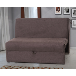 Sofá Cama Malu 2 Lugares 1,16m Com Estrutura Em Eucalipto - Espuma D20 - Suede Marrom Menor preço em Sofá Cama Malu 2 Lugares 1,16m Com Estrutura Em Eucalipto - Espuma D20 - Suede Marrom