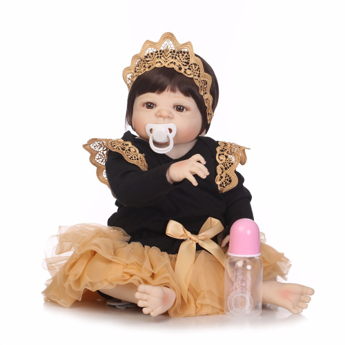 Boneca Bebê Reborn Menina Toda Silicone Pode Dar Banho 55 Cm em Promoção na  Americanas