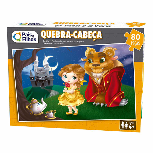 Quebra Cabeça Infantil Chapeuzinho Vermelho Puzzle Jogo Educativo 80 Peças  Brinquedo Pais e Filhos + 4 Anos em Promoção na Americanas