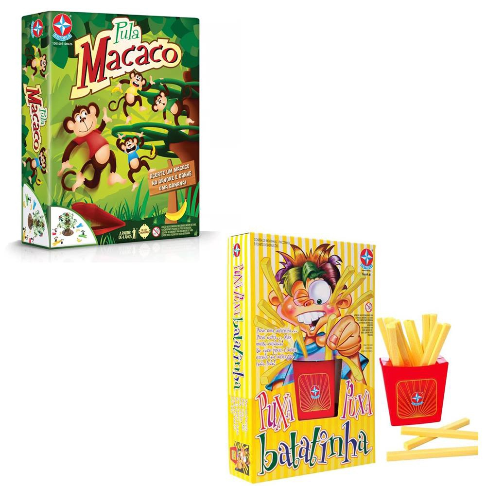 Kit Jogo Pula Macaco e Puxa Puxa Batatinha, Estrela