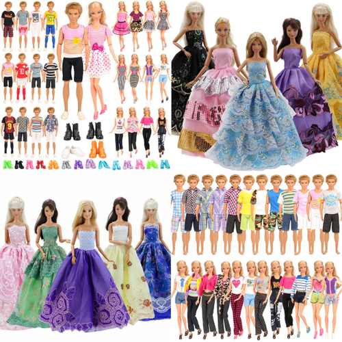 Kit com 5 Conjuntos De Roupas Para Bonecas Barbie - Não Repete na  Americanas Empresas