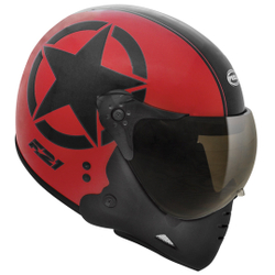 Capacete Peels F-21 us Army Com Duas Viseiras - Vermelho Brilhante com Preto Menor preço em Capacete Peels F-21 us Army Com Duas Viseiras - Vermelho Brilhante com Preto