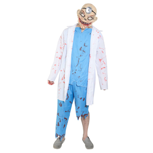 Fantasia Halloween Infantil Médica Zumbi.