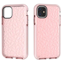 Menor preço em Capa Em Gel 3D diamante Para Apple iPhone 11 - Rose / H'maston