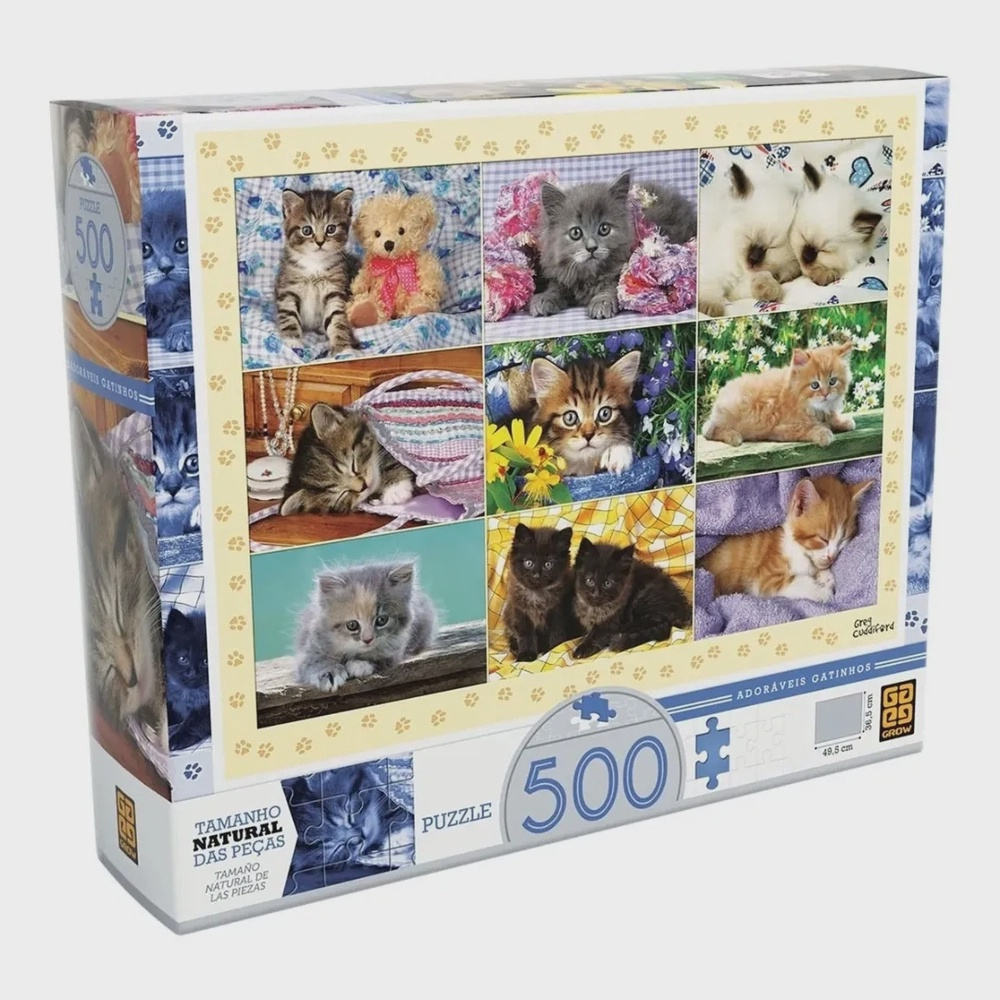 Puzzle 60 peças Gatinhos Fofinhos - Loja Grow