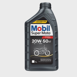 Óleo Lubrificante Mobil Preto Super Moto 4t 20w50 - 1lt Menor preço em Óleo Lubrificante Mobil Preto Super Moto 4t 20w50 - 1lt
