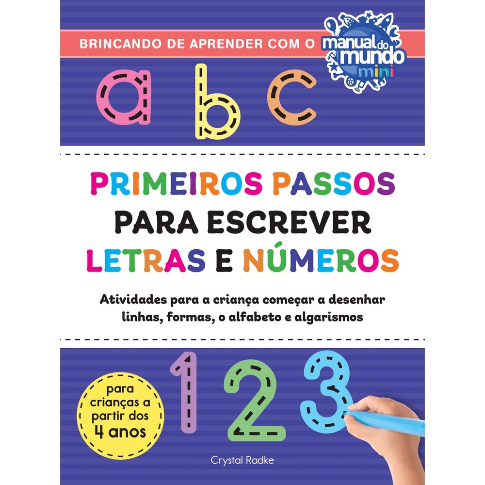 Livro - Primeiros Passos Para Escrever Letras E Números Na Americanas ...