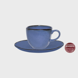 Xícara Em Porcelana Grande Com Pires 200 ml Ryo Santorini Oxford 16x09 Menor preço em Xícara Em Porcelana Grande Com Pires 200 ml Ryo Santorini Oxford 16x09