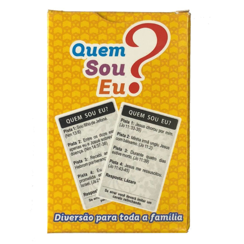 Jogo de Cartas Quem Sou Eu