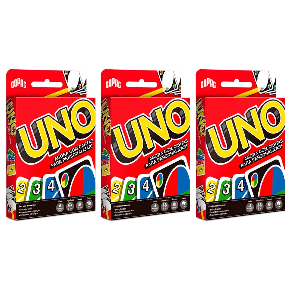 Jogo De Cartas Uno Original Copag Mattel 114 Cartas - Deck de