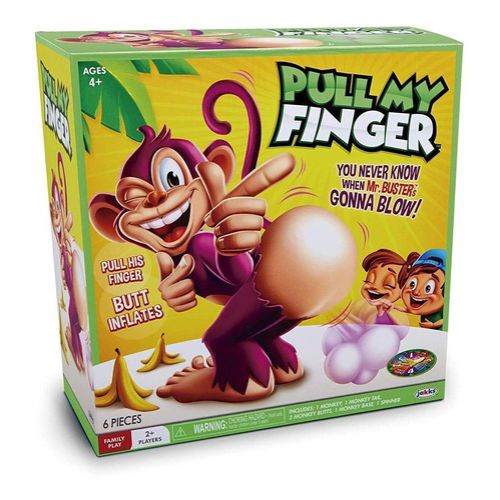 Dino Bagunça Joga Jogo do Macaco Que Solta Pum Pull My Finger 