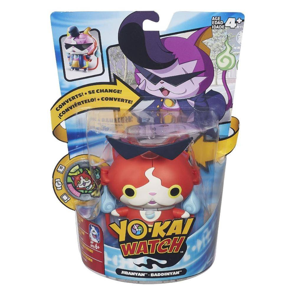 Bonecos Yo Kai Watch Com Medalha Jibanyan Hasbro B5937