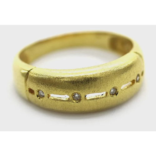 Anel Bombe Diamantes Brilhantes Ouro Amarelo 18k 750 Menor preço em Anel Bombe Diamantes Brilhantes Ouro Amarelo 18k 750