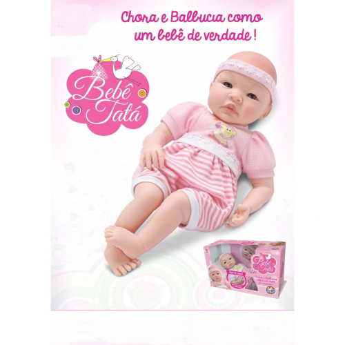 Bebe Reborn Original Boneca Tata Silicone Pagão Com Bolsa - ShopJJ