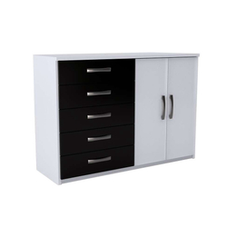 Cômoda Panamá 2 pt 5 gv Branca e Preta é ruim? Cômoda Panamá 2 pt 5 gv Branca e Preta é boa?