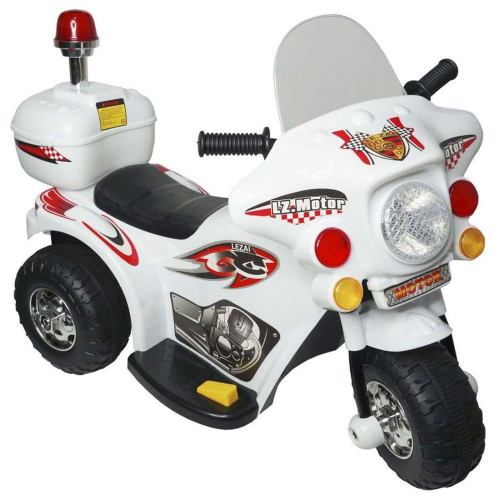 Mini Moto Elétrica Infantil Motorizado 12V Brinquedo Criança Polícia