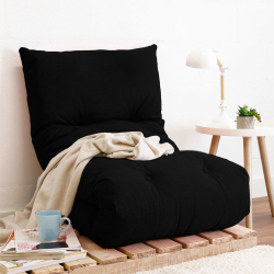 Futon Dobrável de Espuma Solteiro Preto - Emcompre é boa?