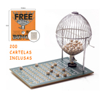 Bingo Profissional Nº3 Completo c/ 200 Cartelas Inclusas - Cromado
