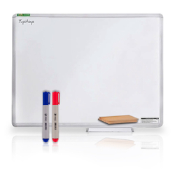 Quadro Lousa Branco Moldura De Aluminio 80X60 Cm + Brinde Menor preço em Quadro Lousa Branco Moldura De Aluminio 80X60 Cm + Brinde