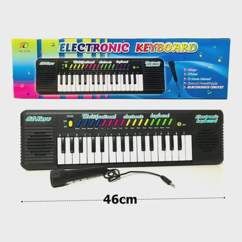 Teclado musical Infantil c/ microfone Mini 44 Teclas Profissional Turbinho  - Teclado Infantil - Magazine Luiza