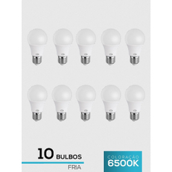 Kit 10 Lamp Led bulbo 15W Bivolt Branca Fria E27 Inmetro Menor preço em Kit 10 Lamp Led bulbo 15W Bivolt Branca Fria E27 Inmetro