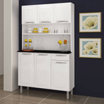 Kit Cozinhas Itatiaia Rose - 6 Portas e 1 Gaveta - I3G1-105 - Branco