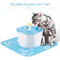 Fonte de água para animais de estimação 1.6L, bebedouro elétrico silencioso, dispensador de água, comedouro para vários animais de estimação Menor preço em Fonte de água para animais de estimação 1.6L, bebedouro elétrico silencioso, dispensador de água, comedouro para vários animais de estimação