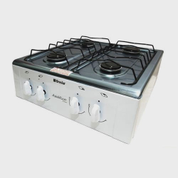 Fogão portátil de mesa 4 bocas a gás fogareiro braslar branco Menor preço em Fogão portátil de mesa 4 bocas a gás fogareiro braslar branco