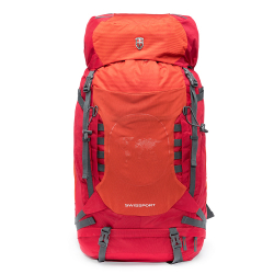 Menor preço em Mochila Swissport Cargueira Camping Grande Reforçada Laranja