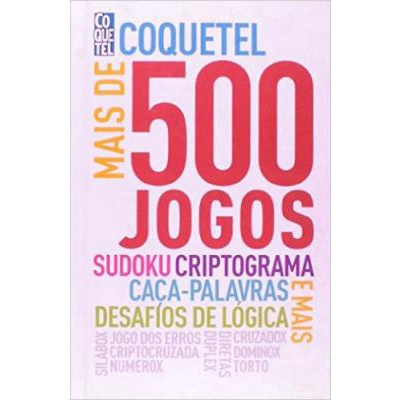 Coquetel. Mais de 500 Jogos, Sudoku, Criptograma, Caça Palavras e