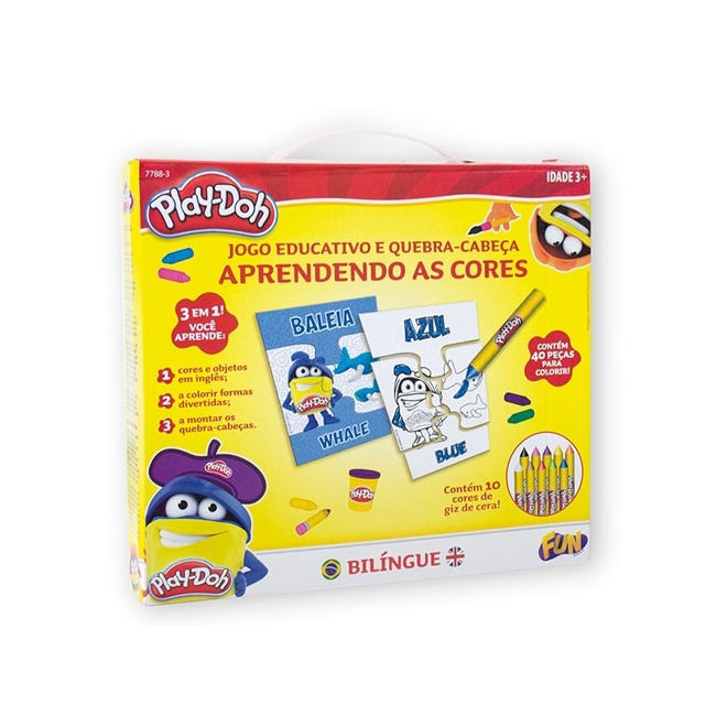 Play Doh Jogo Aprendendo Cores em inglês - Fun Toys em Promoção na  Americanas