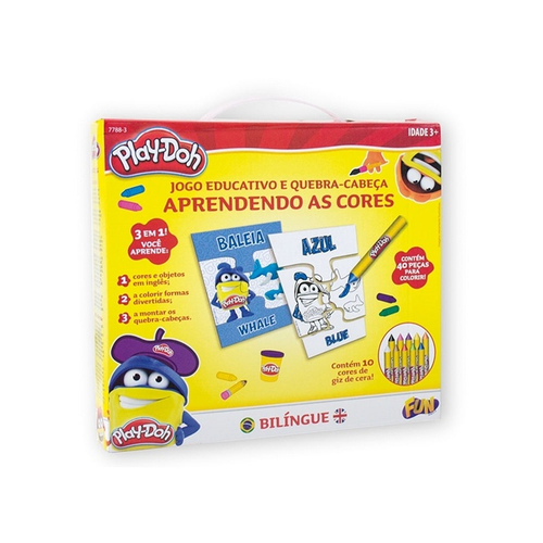 Play Doh Jogo Aprendendo Cores em inglês - Fun Toys em Promoção na