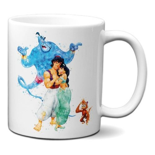 Caneca de Porcelana Personalizável c/ Nome Princesa Jasmine - 1