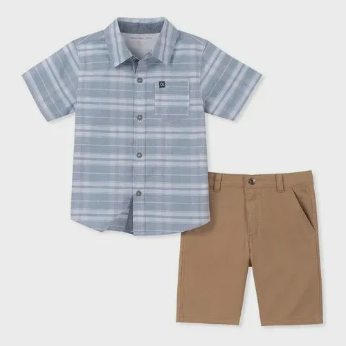 CONJUNTO DE BEBÉ Calção + Camisa «Xadrez»