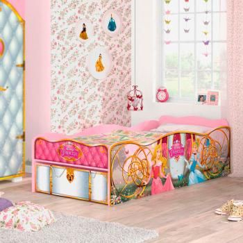 Cama De Criança Barbie Rosa C/colchão Para Quarto Infantil