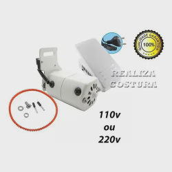 Motor E Pedal Máquina Costura Doméstica Singer Elgin Branco 220v Menor preço em Motor E Pedal Máquina Costura Doméstica Singer Elgin Branco 220v