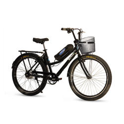 Bicicleta Elétrica Retrô Lithium 350W 36V Preta Menor preço em Bicicleta Elétrica Retrô Lithium 350W 36V Preta
