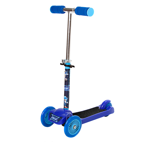 Brinquedo De Crianças Patinete Azul De Carros De Corrida em