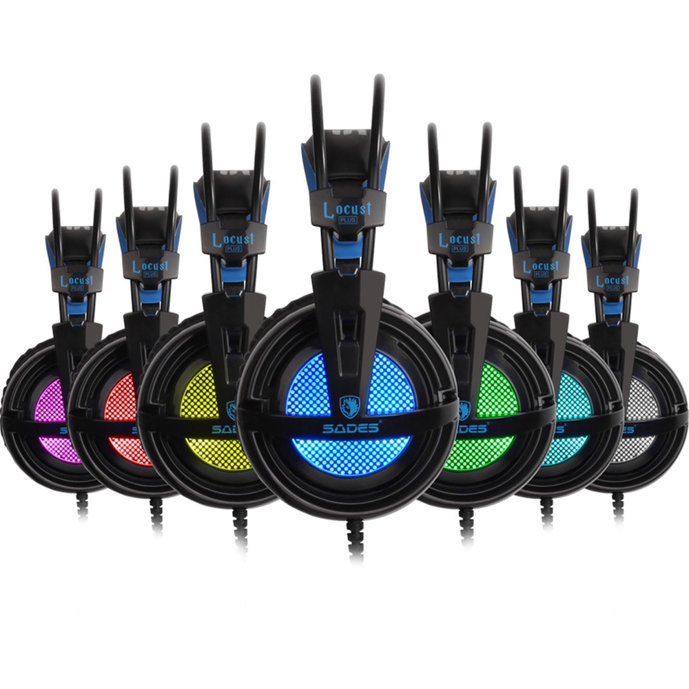 Fone Headset Gamer 7.1 Rgb Usb Sades Locust Plus em Promo o na