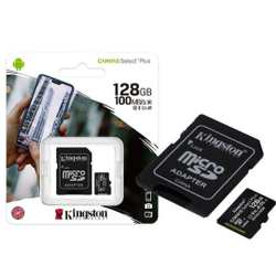 Cartao De Memoria Classe 10 Kingston Sdcs2/128gb Micro Sdxc 128gb 100r/85w Uhs-i Canvas Select Plus Menor preço em Cartao De Memoria Classe 10 Kingston Sdcs2/128gb Micro Sdxc 128gb 100r/85w Uhs-i Canvas Select Plus