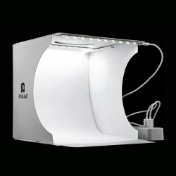 Fotografia Mini Folding Lightbox Photo Studio Softbox 2 Painel de LED Soft Light Box Foto fundo caixa Kit Luz para dslr Camera é boa?