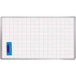 Quadro Branco Lousa Quadriculada 300 x 120 cm moldura Alumínio Menor preço em Quadro Branco Lousa Quadriculada 300 x 120 cm moldura Alumínio