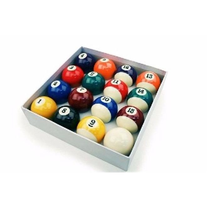 Jogo Bola De Bilhar Sinuca Snooker 52mm Com 16 Bolas - Atena Mix