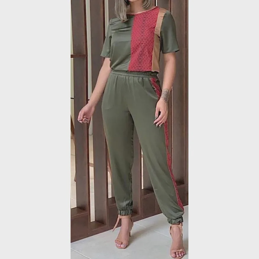 Calça jogger morena sales rosa