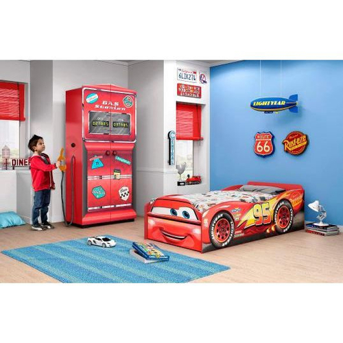 Mochila Disney Pixar Lightning McQueen Rust-eze vermelha carro de corrida  infantil nova excelente