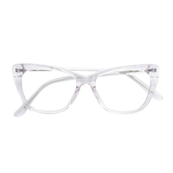 Armação Óculos De Grau Feminina Gatinho Kessy Transparente Menor preço em Armação Óculos De Grau Feminina Gatinho Kessy Transparente